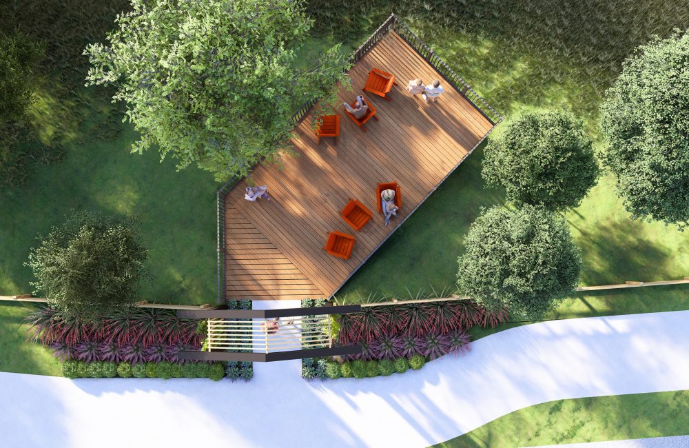 rendering of aerial of The Lookout